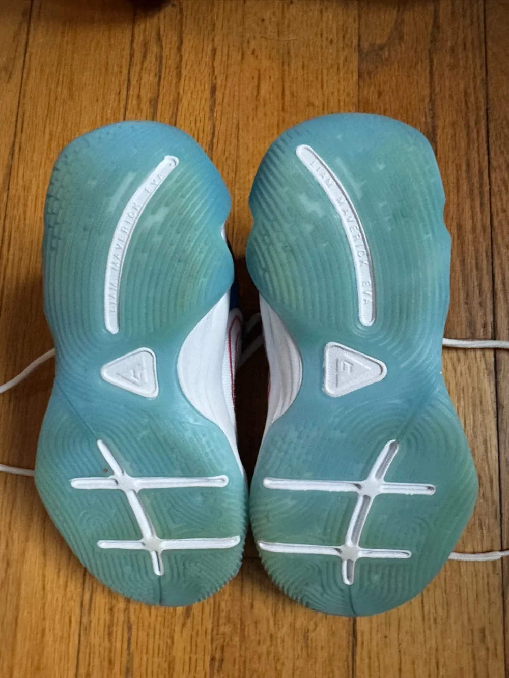 Kids Nike Giannis Blue and White basketball shoes